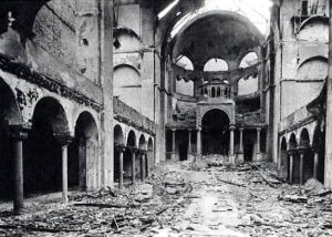 Interior of a Berlin Synagogue after Kristallnacht