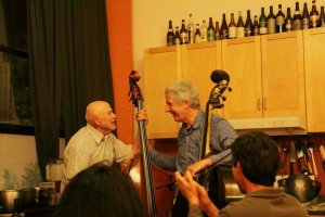 Bassists Mark Dresser and Barre Phillips play together for the first time at In the Mood for Food.